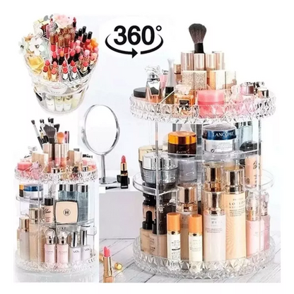 ORGANIZADOR DE MAQUILLAJE GIRATORIO 360